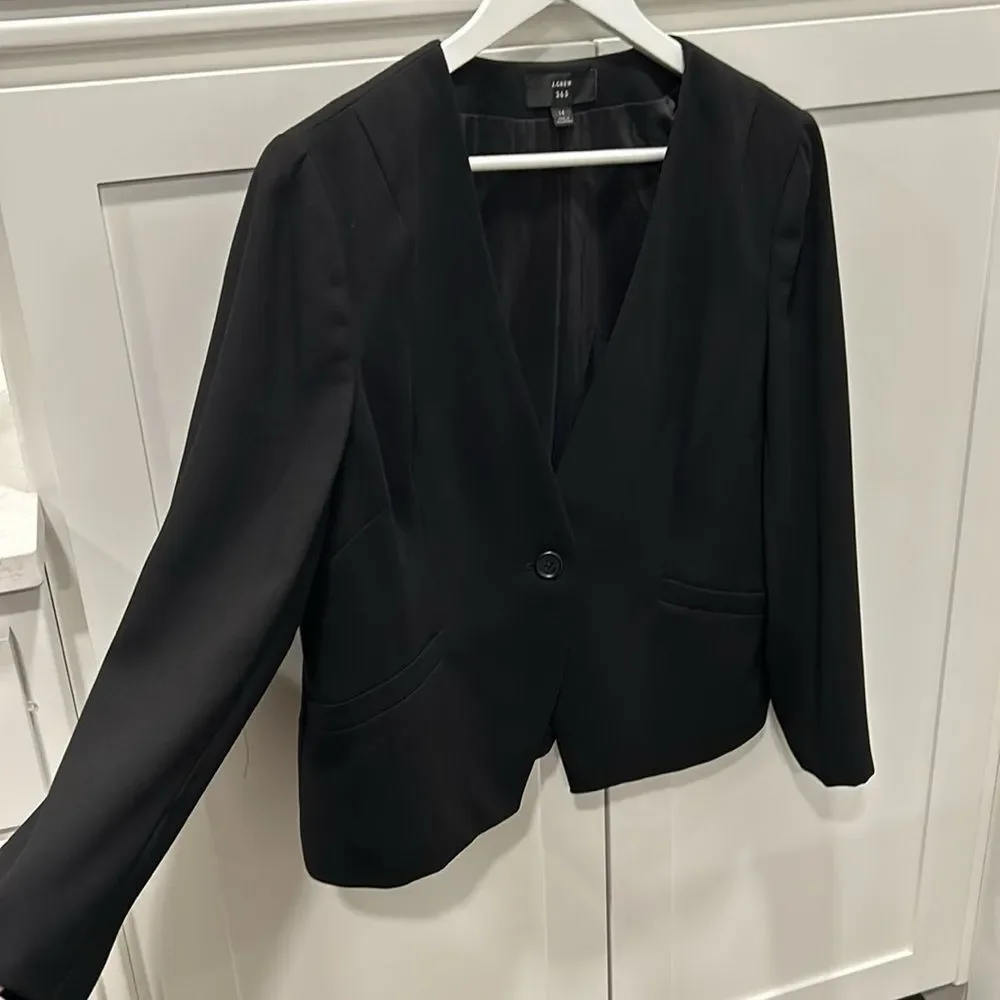 J. Crew 365 Collarless Blazer